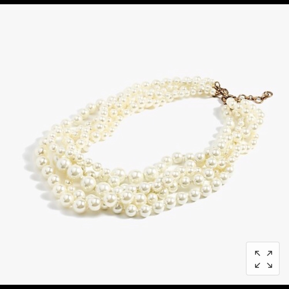 J.Crew Pearl Twisted Hammock Necklace